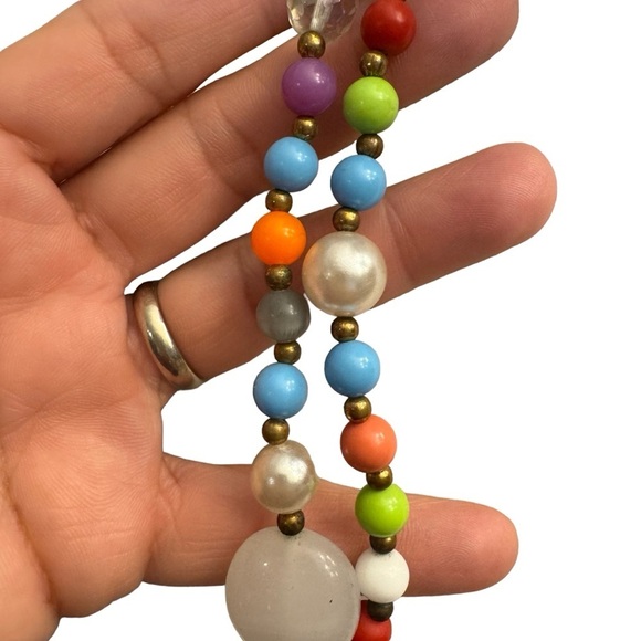 Beautiful Vintage Long 30” Multicolored Bead Necklace - Picture 3 of 10